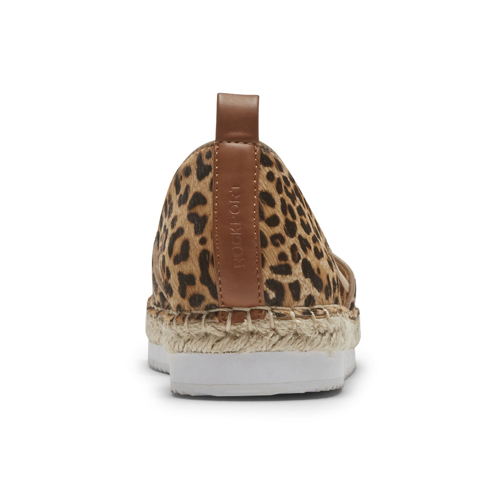 Rockport Womens Seaview Bungee - Slip-On Leopard - CDS932150